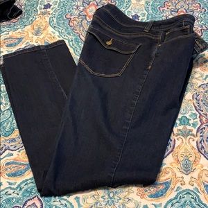 Lee perfect fit dark wash denim jeans